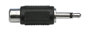 Adaptateur Jack 3.5mm mono mle - RCA femelle, cliquez pour agrandir 