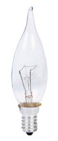 Ampoule bougie standard transparente - E14 - 25W, cliquez pour agrandir 