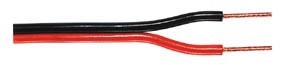 Cble Haut-Parleur - Profil Plat - Blindage PVC Double - Rouge/Noir - 2 x 1.00mm - 100m, cliquez pour agrandir 