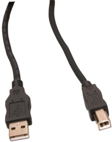 Cble USB 2.0: USB A vers USB B , 1.8m, cliquez pour agrandir 