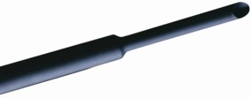 Gaine Thermortractable - noir - 0.5m - 1.6mm -> 0.8mm, cliquez pour agrandir 