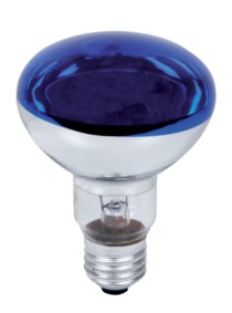 Lampe couleur - 60W - R80 - E27 - Bleu, cliquez pour agrandir 