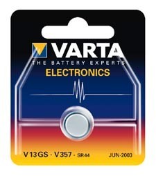 Pile bouton pour montre Varta - V13GS - 1.55V - 180mAh, cliquez pour agrandir 