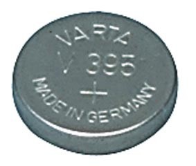 Pile bouton pour montre Varta - V395 -  1.55V - 42mah - SR57 395.801.111, cliquez pour agrandir 