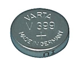 Pile bouton pour montre Varta - V399 -  1.55V - 42mah - SR57 399.101.111, cliquez pour agrandir 