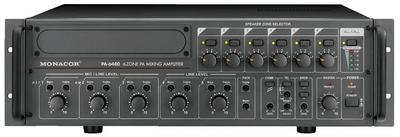 Amplificateur-Mixeur Public Adress 6 zones mono - PA-6480, cliquez pour agrandir 