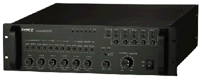 BST - UPC-120 - Ampli mixer 120W 4 Mic 2 Aux - 5 Zones + Sirne (3U), cliquez pour agrandir 