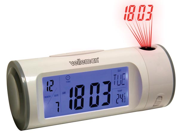 Horloge  Projection  Capteur Sonore - Calendrier/thermomtre/timer, cliquez pour agrandir 