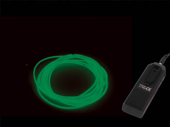 Cble lectroluminescent, 1.5m, 3Vcc, Vert, cliquez pour agrandir 