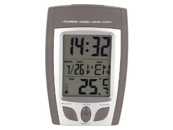 Horloge avec Alarme, Date & Temperature, cliquez pour agrandir 