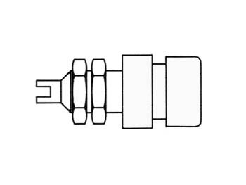 Insulated 4mm Socket / Blanc (bil 20), cliquez pour agrandir 