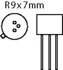 2SA708A , NEC -  Si-P 100V 0.7A 0.8W 50mh, cliquez pour agrandir 