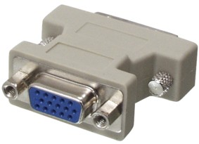 Adaptateur DVI 29 pins mâle - VGA 15 pins femelle, cliquez pour agrandir 