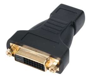 Adaptateur HDMI femelle - DVI-D femelle, dor, cliquez pour agrandir 
