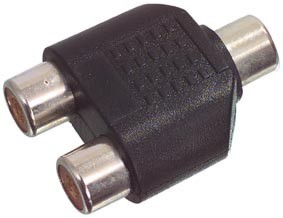 Adaptateur RCA femelle - 2x RCA femelle, cliquez pour agrandir 