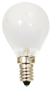 Ampoule globe standard opaque - E14 - 25W, cliquez pour agrandir 