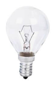 Ampoule globe standard transparente - E14 - 25W, cliquez pour agrandir 