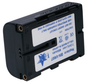 Batterie pour camscope pour JVC BN-V607, cliquez pour agrandir 