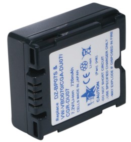 Batterie pour camscope pour Panasonic CGA-DU07, VW-VBD7, cliquez pour agrandir 