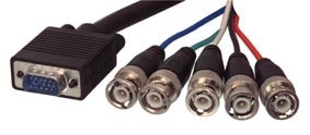 Câble pour moniteur HD15M - 5x BNC, 4m, cliquez pour agrandir 