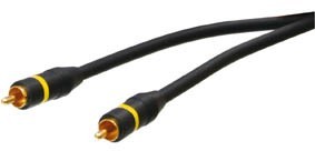 Cble RCA mle vers RCA mle, plaqu OR, 2.5m, cliquez pour agrandir 