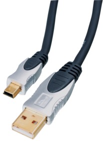 Câble Usb 2.0 - A Male Vers B Mini Male 5 broches, haute qualité, 5m, cliquez pour agrandir 
