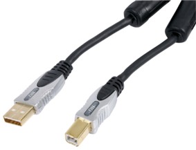 Câble USB 2.0: USB A vers USB B , haute qualité, 1.8m, cliquez pour agrandir 