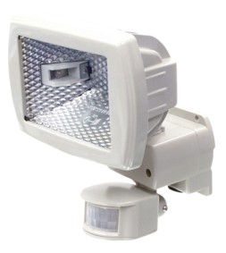 Dtecteur de mouvement + clairage lampe halogne, couleur blanc - EL-PIRLA40, cliquez pour agrandir 