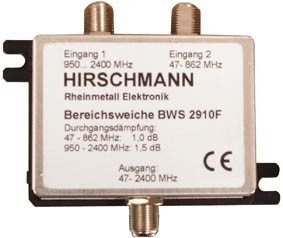 Hirshmann - Coupleur Antenne/Satelite, cliquez pour agrandir 
