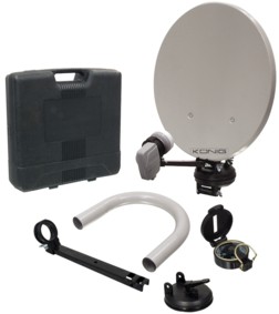 Kit satellite de camping, cliquez pour agrandir 