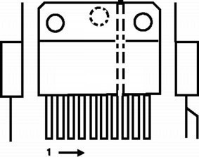 L298N , ST - power driver 15p, cliquez pour agrandir 