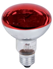 Lampe couleur - 60W - R80 - E27 - Rouge, cliquez pour agrandir 