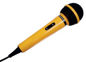Microphone dynamique jaune, cliquez pour agrandir 