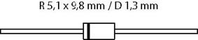 MUR4100 - Si-D 1000V 4A/70Ap 75ns, cliquez pour agrandir 