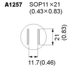 Pice de rechanche CaiTang: CT-850/A1257, cliquez pour agrandir 