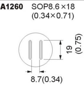 Pice de rechanche CaiTang: CT-850/A1260, cliquez pour agrandir 