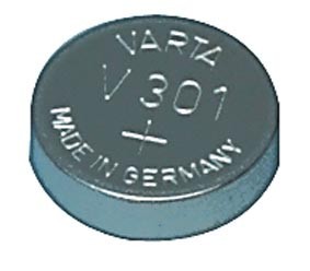 Pile bouton pour montre Varta - V301 -  1.55V - 115mah - SR43 301.801.111, cliquez pour agrandir 