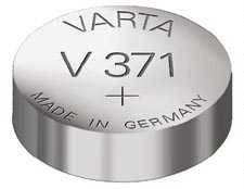 Pile bouton pour montre Varta - V371 -  1.55V - 32mah - SR920 371.801.111, cliquez pour agrandir 