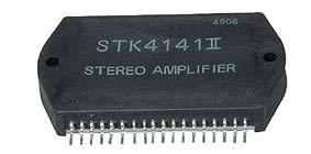 STK4141II , Sanyo - 2x25w 26V power ampl 50Kh, cliquez pour agrandir 