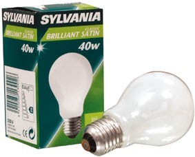 Sylvania - GLS 230V/40W e27 satin - E27 - 40W, cliquez pour agrandir 