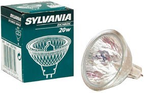 Sylvania - Lampe halogne rflecteur dichroque 20W /12V - GX/GU5.3 - 3000H - 38g, cliquez pour agrandir 