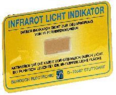 Testeur infrarouge - IR-1CARD, cliquez pour agrandir 