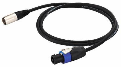 Cordons haut-parleur Speakon vers XLR mle, 2x2.5 mm, 10m, cliquez pour agrandir 