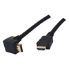 Cble HDMI 1.3 avec connecteur coude plaqu or - 10m
