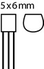 2SA1015 - Si-P 50V 0.15A 0.4W 80MHz