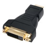 Adaptateur HDMI mâle - DVI-D femelle, doré