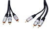Câble 3 RCA mâle vers 3 RCA mâle, double blindage, haute qualité, contact plaqué OR, 10m