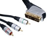 Câble fiche péritel vers 3x RCA video YUV, haute qualité, 10m