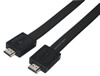 Cble HDMI 19 broches vers HDMI 19 broches, plat, 10m