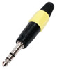 Fiche Jack 6.3mm Stro Mle, jaune